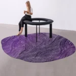 Modern Geometric Irregular Rug: Washable & Stylish Home Decor - Image 3