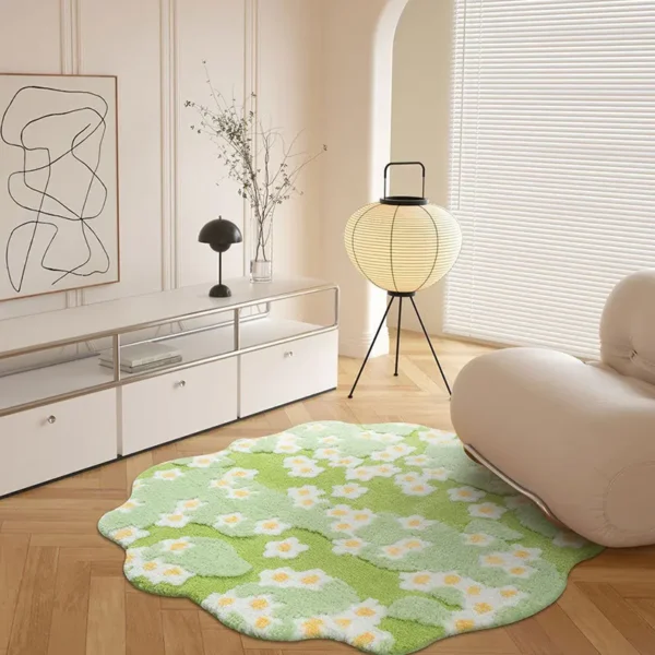 Floral Anti-Slip Floor Mat for Home & Hotel Comfort