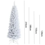Elegant White PVC Artificial Christmas Tree - 120 CM to 210 CM - Image 5