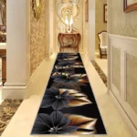 VIKAMA Luxury-Inspired Floral Corridor Carpet Hotel Lobby Entrance Long Rug Living Room Bedroom Side Rug Home Decoration - Image 3