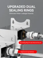 10 Inch Pre Filter 304 Stainless Steel 3/4" High Flow Whole House Household Water Purifier Filtration System - Image 3