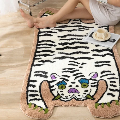 Colorful Cartoon Waterproof Door Mat - Anti-Slip & Customizable