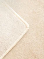 Customizable Beige Plush Rectangle Rug - Soft & Stylish Decor - Image 6