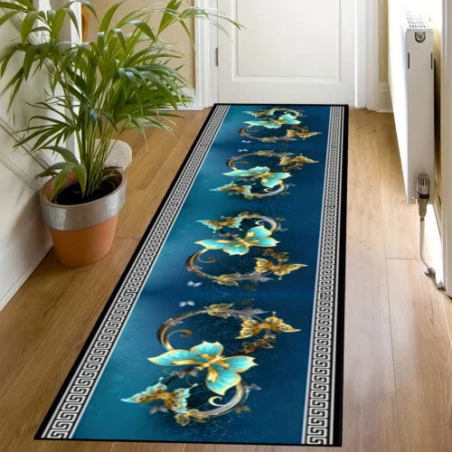 VIKAMA Floral Anti-Slip Area Rug - Durable & Stylish Home Decor