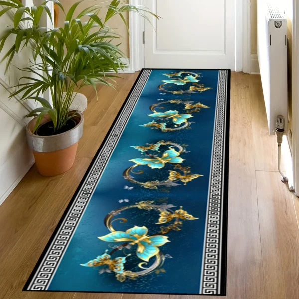 VIKAMA Floral Anti-Slip Area Rug - Durable & Stylish Home Decor