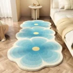 VIKAMA Soft Warm Bedside Floor Mat Long Mat Rug For Bedroom Washable Waterproof Carpet For Live Room Sofa Carpet Home Decoration - Image 4