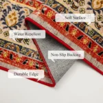 VIKAMA American Persian Machine Washable Carpet Low Pile Soft Non-Slip Welcome Doormat Home Decor Bathroom Kitchen Rug - Image 5