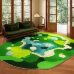 Customizable Geometric Rectangle Carpet – Soft & Minimalist Decor - Image 4