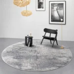 Define Your Space: Modern Geometric Round Rug – Easy Care Luxury! - Image 4
