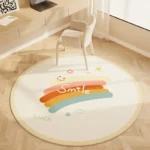 Delightful Cartoon Round Rug! Easy Clean Modern Floor Mat - Image 3