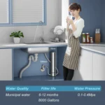 ALTHY U200PRO Kitchen Under Sink Drinking Water Filter Purifier With Faucet Reduces Bacteria, Metal,Lead, Chlorine and Odor - Image 6