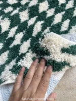 Unique Plaid Irregular Rug: Soft, Anti-Slip, Custom Style! - Image 5