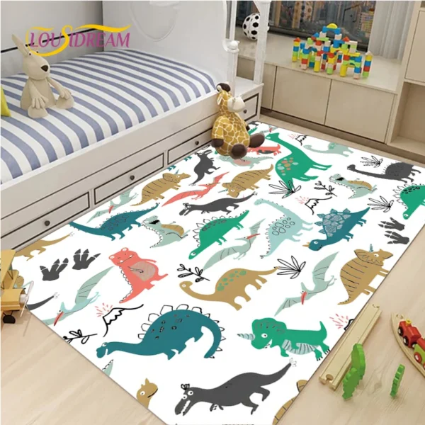 Customizable Anti-Slip Animal Pattern Floor Mat for Home Use