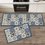 Bedside Living Room Study Room Kitchen Rug Courtyard Entrance Ethnic Style Absorbent Floor Mat, Crystal Velvet No-slip Carpet - Image 5