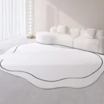 VIKAMA Soft Cashmere Feel Rug - Washable & Anti-Slip Comfort - Image 2