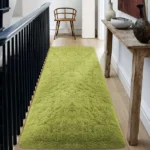 VIKAMA Plush Silk Wool Rug: Ultra-Soft, Washable Comfort! - Image 2
