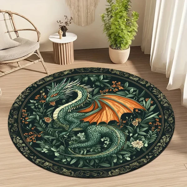 Elegant Persian Print Anti-Slip Carpet for Home & Hotel Use