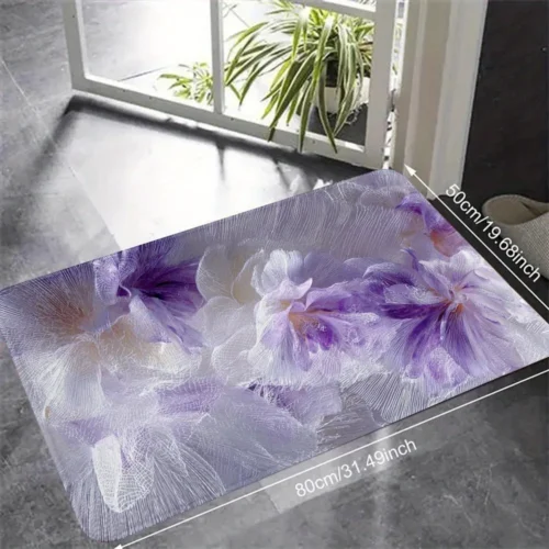 Charming Non-Slip Microfiber Area Rug for Homes & Hotels