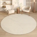 Elevate Your Space: Modern Round Rug, Soft, Anti-Slip, Washable - Image 2