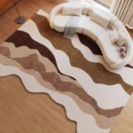 Custom French Geometric Irregular Rug - Soft, Washable, Chic! - Image 4