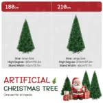 Lifelike 1.8 M Artificial Christmas Tree with 800 Branch Tips - Image 2