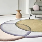 Modern Geometric Carpet: Versatile, Washable Home Style! - Image 2