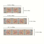 VIKAMA Retro Style Bohemian Indoor Runner Rug for Dining Bar Laundry Rooms Floor Mat Long Carpet Home Decor Kitchen Floor Pad - Image 6