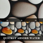 Bathroom Carpet Non-slip Absorbent Quick-drying Floor Mat Diatoma Stain-resistant Floral Pattern Rug Large Size Home Decor Mats - Image 4