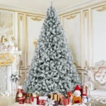 Pre-Lit Frosted Christmas Tree - Lifelike Holiday Decor - Image 2