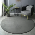 Elevate Your Home: Soft Round Coral Velvet Carpet, Anti-Slip, Washable - Image 4