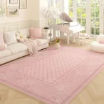 Living Room Carpet Pink Flower Rug Big Size Home Decoration Floor Mat Soft Plush Room Decor Large Area Rugs Shaggy Bedroom - Image 4