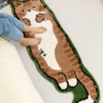 Cute Cat-Shaped Anti-Slip Carpet for Cozy Home Decor - Image 5