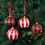 6 pcs Eco-Friendly Christmas Ball Set for Elegant Decor - Image 2
