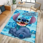 MINISO Kawaii Cartoon Stitch Carpet for Living Room Decor Sofa Rug Kid's Playroom Bedroom Bedside Crawl Play Soft Floor Mat - Image 3