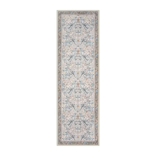 VIKAMA Vintage Floral Bird Planted Rug European Hallway Entryway Bedroom Decorative Non Slip Rugs Home Decoration