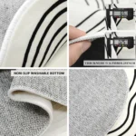 Round Living Room Carpet Green Insect Floral Carpets Home Decoration Rug for Bedroom Bedside Floor Mat Christmas Gifts 거실 카펫 - Image 4