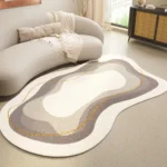 Stylish Geometric Rug: Absorbent, Non-Slip & Machine Washable - Image 4