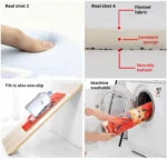 VIKAMA Round Carpet French Cream Room Decor Plush Soft Child Carpets Living Room Rug Bedroom Bedside Rugs Anti-slip Chair - Image 6