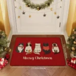 VIKAMA Cartoon Waterproof Door Mat for Home & Travel Use - Image 2