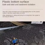 VIKAMA Study Chair Rug Anti-slip and Wear-resistant Floor Protection Pad Office Computer Chair Bedroom Floor Mat Home Decoration - Image 6