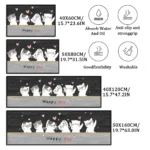 Carpet for Kitchen Floor Mat Waterproof Non-slip Long Rug Oil-proof Foot Mats Pink Flower Home Decoration Modern Absorbent Rugs - Image 5