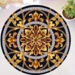 Gold Luxury Round Carpets Living Bedroom Area Rug Room Bedside Chair Mat European Style Home Decor Carpet Tatami Anti-Slip Mat - Image 4