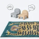 Leopard Shaped Children's Bedroom Carpets Home Decor Light Luxury Fashion Minimalist Cute Cartoon IG Soft Bedside Polyester Rugs - Image 5