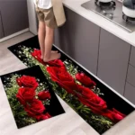 Customizable Cartoon Kitchen Floor Mat - Anti-Slip & Waterproof