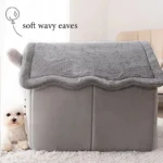 Cozy Cartoon House Bed for Dogs - Removable Cover Comfort - Image 2