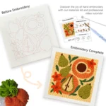 Modern Animal Punch Needle Embroidery Kit for DIY Art - Image 4
