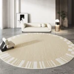 Indulge in Plush Comfort! Modern Round Striped Living Room Rug - Image 4