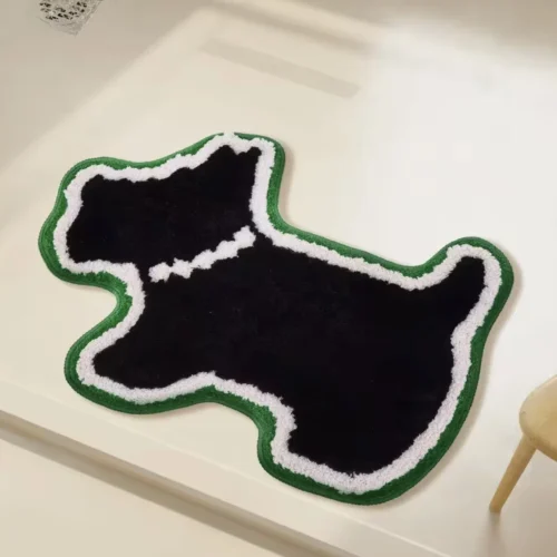 Unleash Style! Anti-Slip Animal Floor Mat. Washable & Safe.