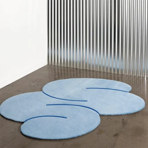 Elevate Your Space! Modern Geometric Oval Rug - Washable & Chic