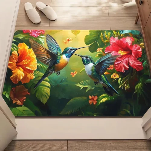 Soft Microfiber Non-Slip Area Rug for Home & Hotel Use